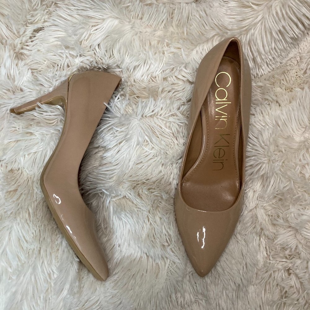 Nude Patent Leather Heels
